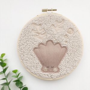 Mini ring teddy creme schelp blush