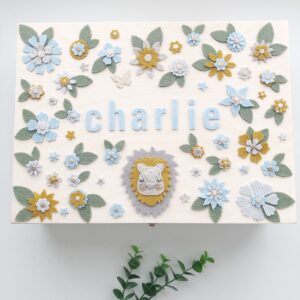 Memory box sky dreamer leeuw pastelblauw