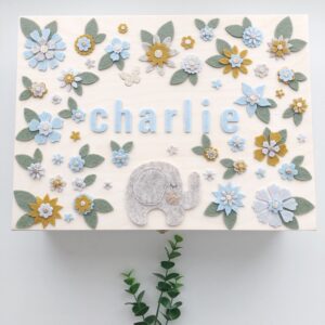 Memory box sky dreamer olifant pastelblauw