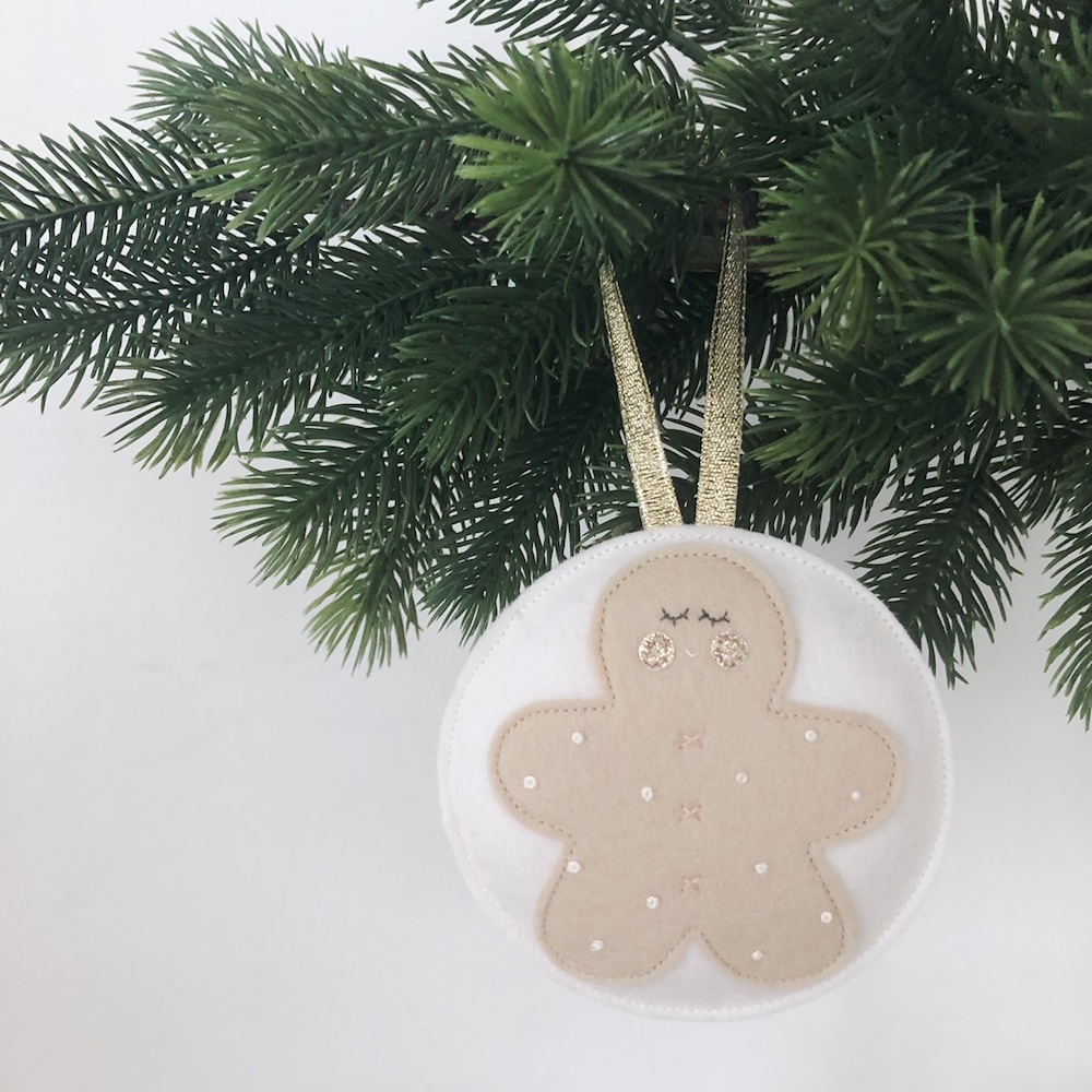 Kerst ornament blush gingerbead man
