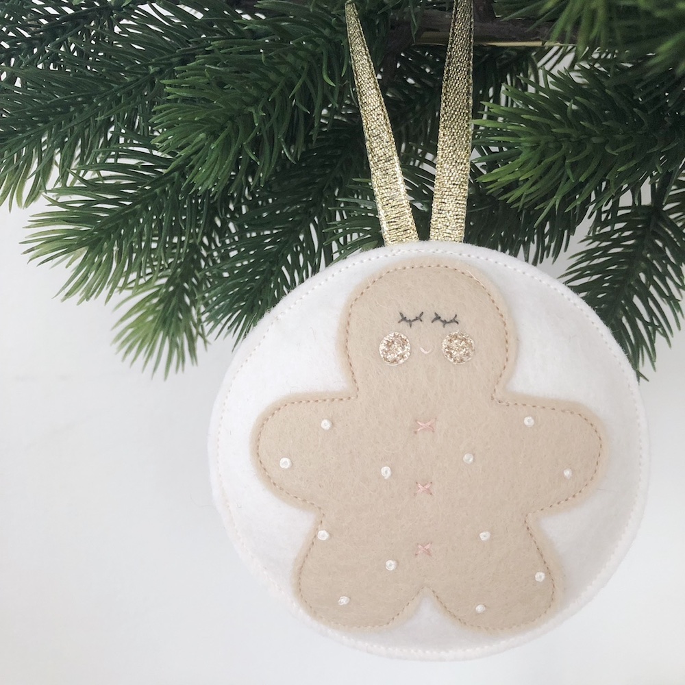 Kerst ornament blush gingerbead man