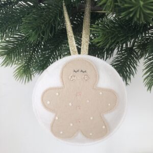Kerst ornament blush gingerbead man