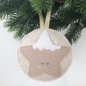 Kerst ornament blush ster