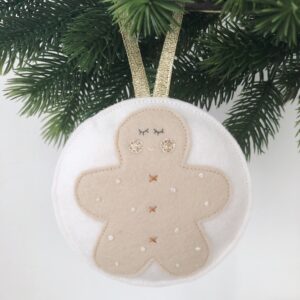 Kerst ornament brick gingerbead man