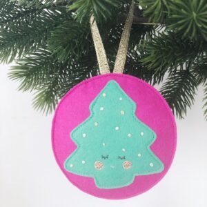 Kerst ornament colorblock kerstboom