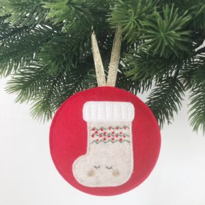 Kerst ornament traditioneel sok
