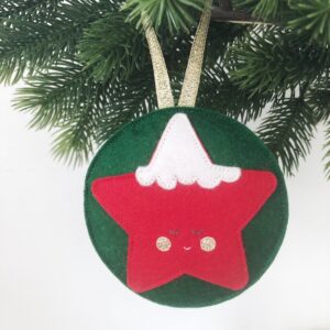Kerst ornament traditioneel ster