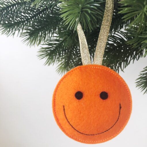 Kerst ornament vrolijk kerstfeest feloranje