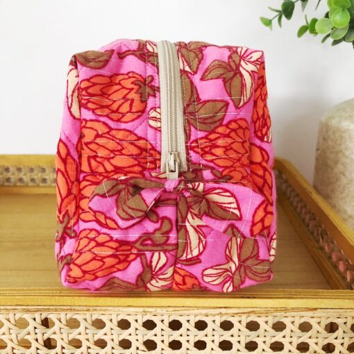 Etui flowers pink