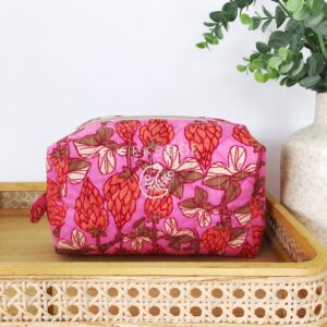 Etui flowers pink