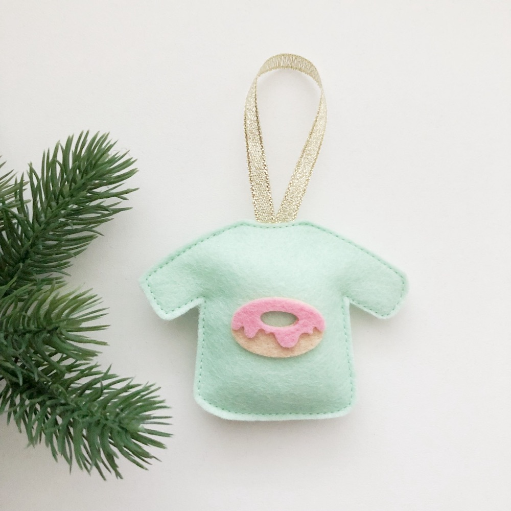 Foute Kersttrui donut mint