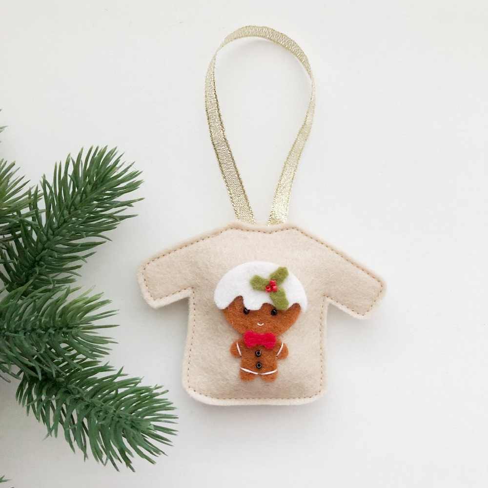Foute Kersttrui gingerbreadman creme