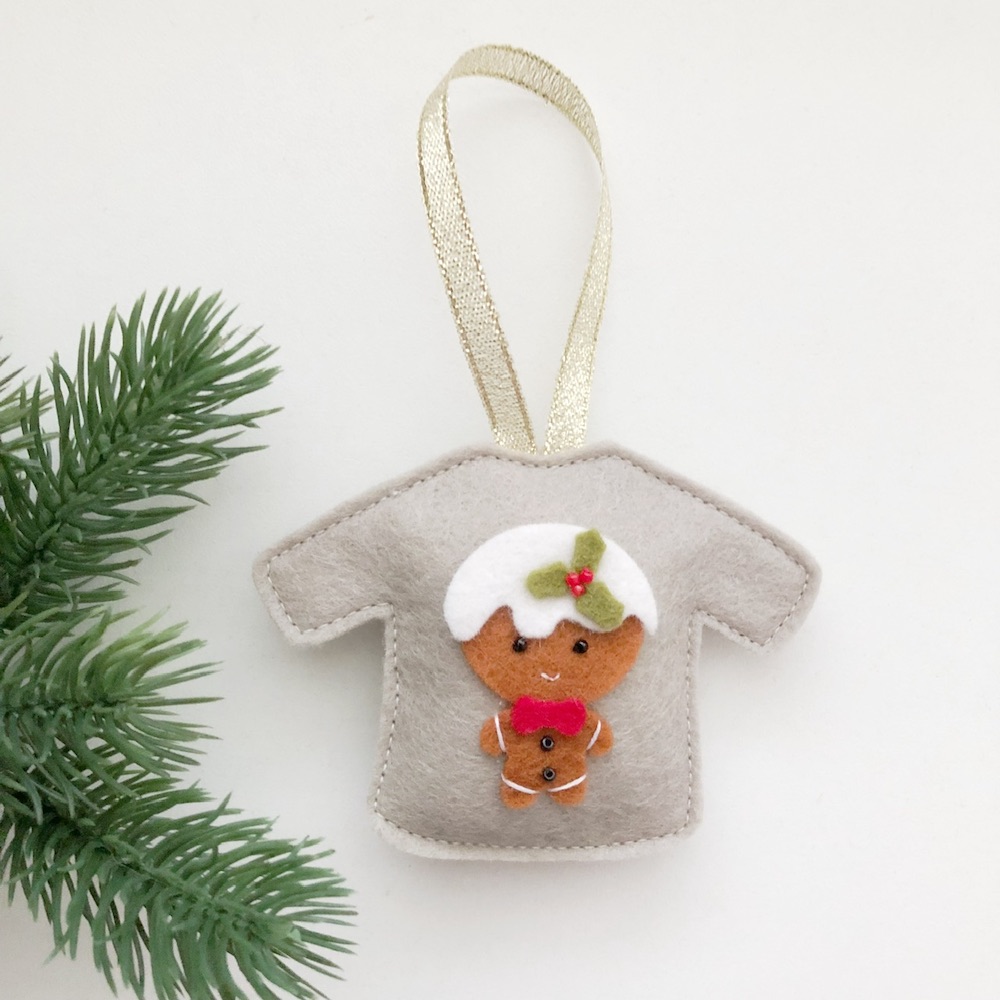 Foute Kersttrui gingerbreadman klei