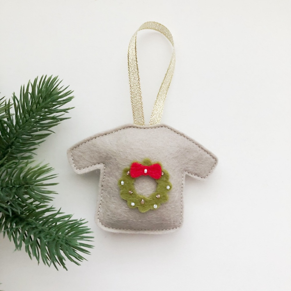 Foute Kersttrui krans klei