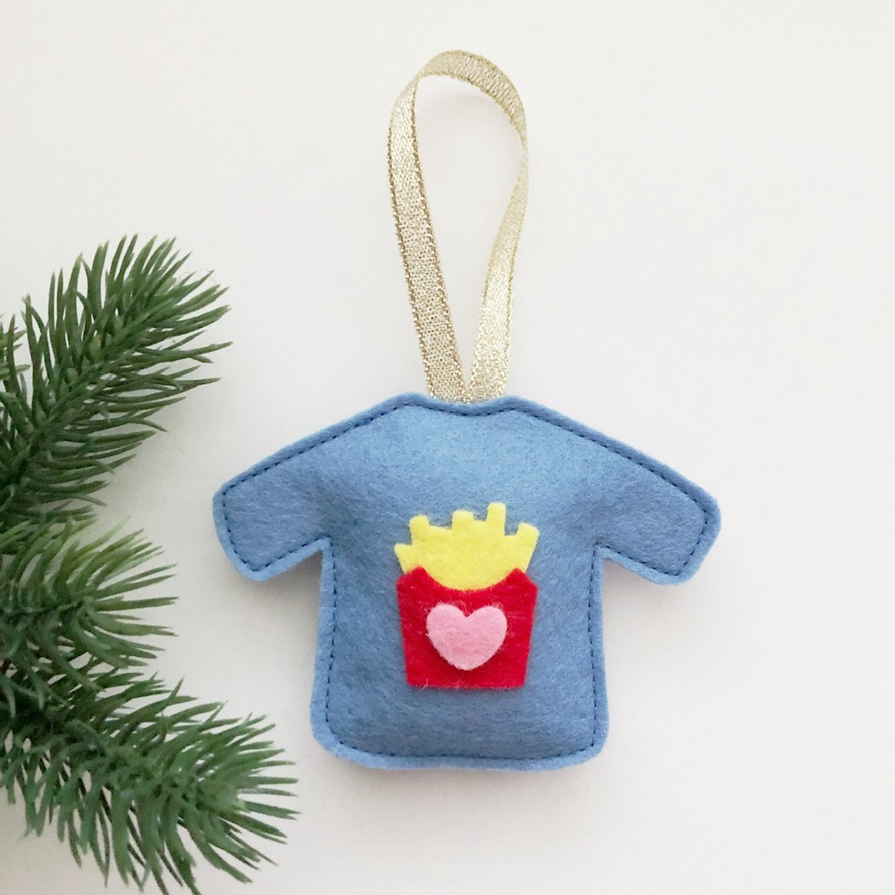 Foute Kersttrui patat blauw