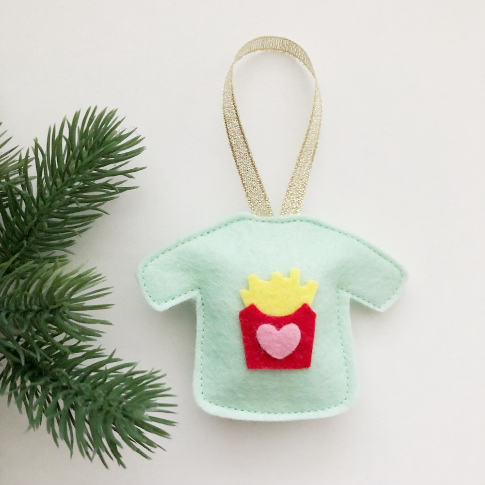 Foute Kersttrui patat mint