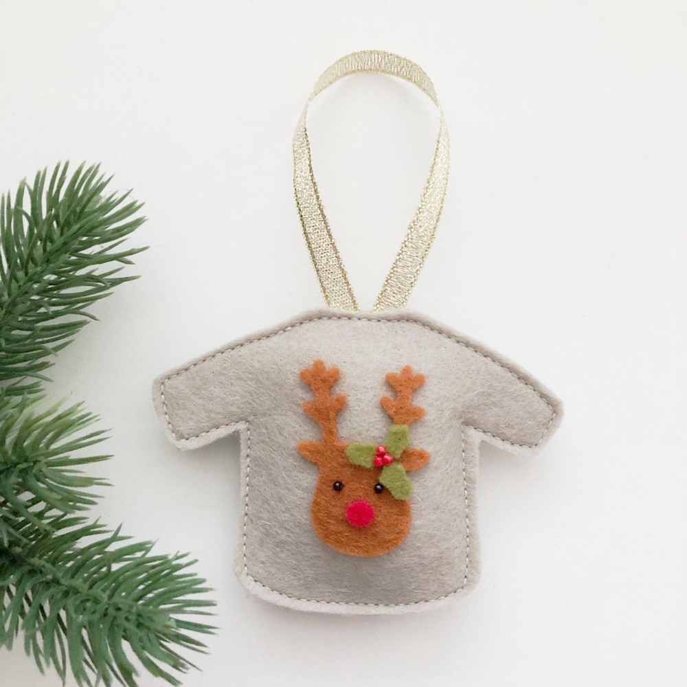 Kersttrui rendier klei