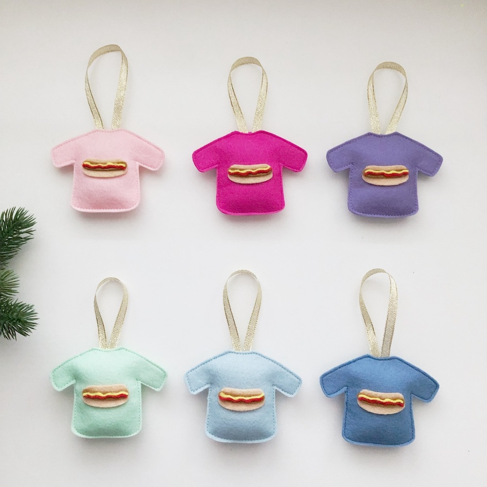 overview foute kersttrui hotdog
