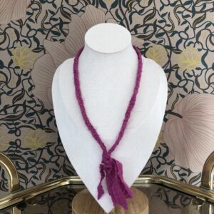 Ketting stof cerise