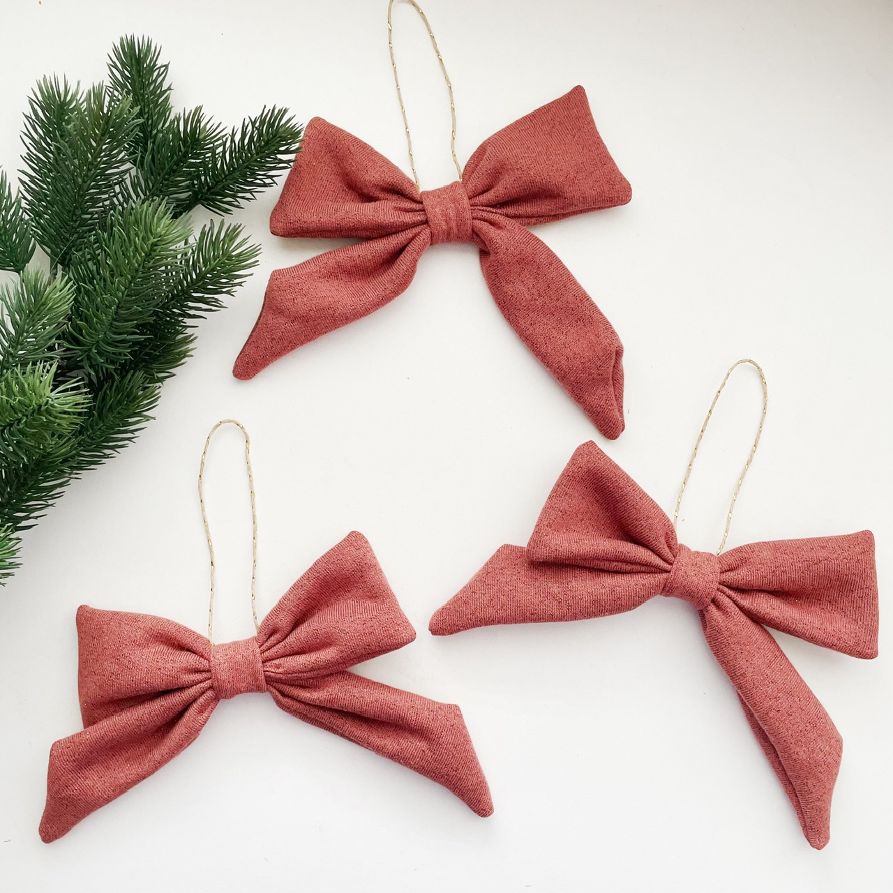 Kerst strikken glitter brick