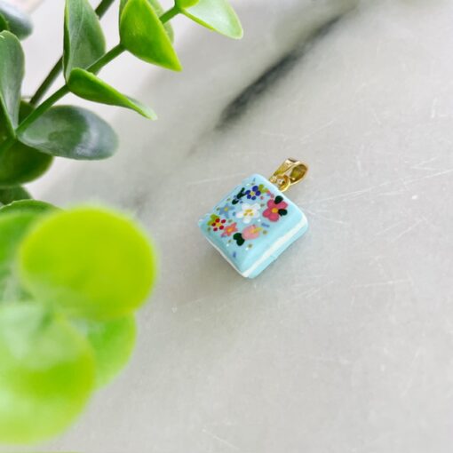 Bedel boekje bloemen blauw