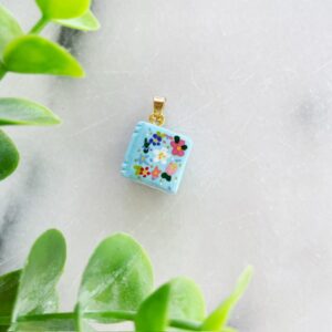 Bedel boekje bloemen blauw