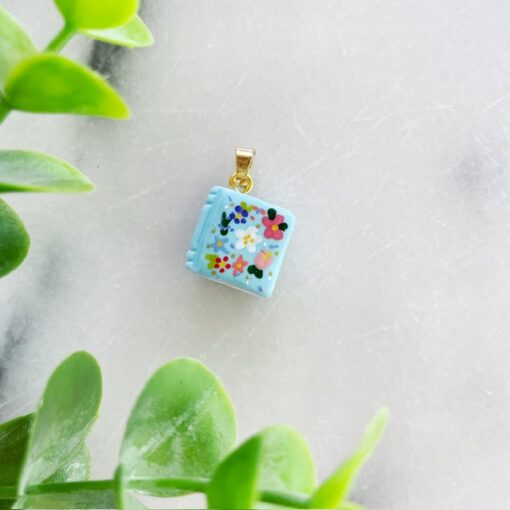 Bedel boekje bloemen blauw