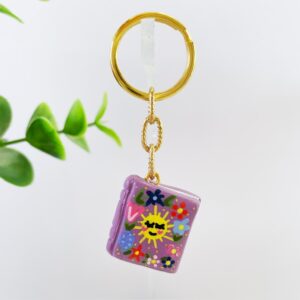Sleutelhanger boek zon