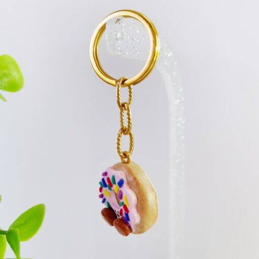 Sleutelhanger donut gezichtje