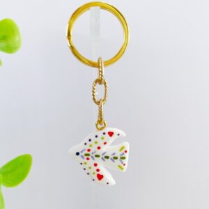 Sleutelhanger vogel hart