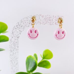 Studs happy lichtroze