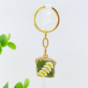 Sleutelhanger boterham avocado ei