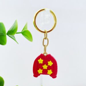 Sleutelhanger trui rood sterren