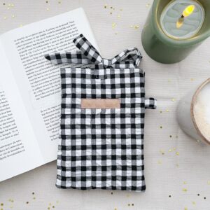 Boeken sleeve gingham black