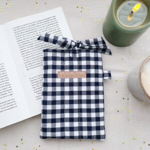 Boeken sleeve gingham blueberry