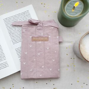 Boeken sleeve hearts dustypink