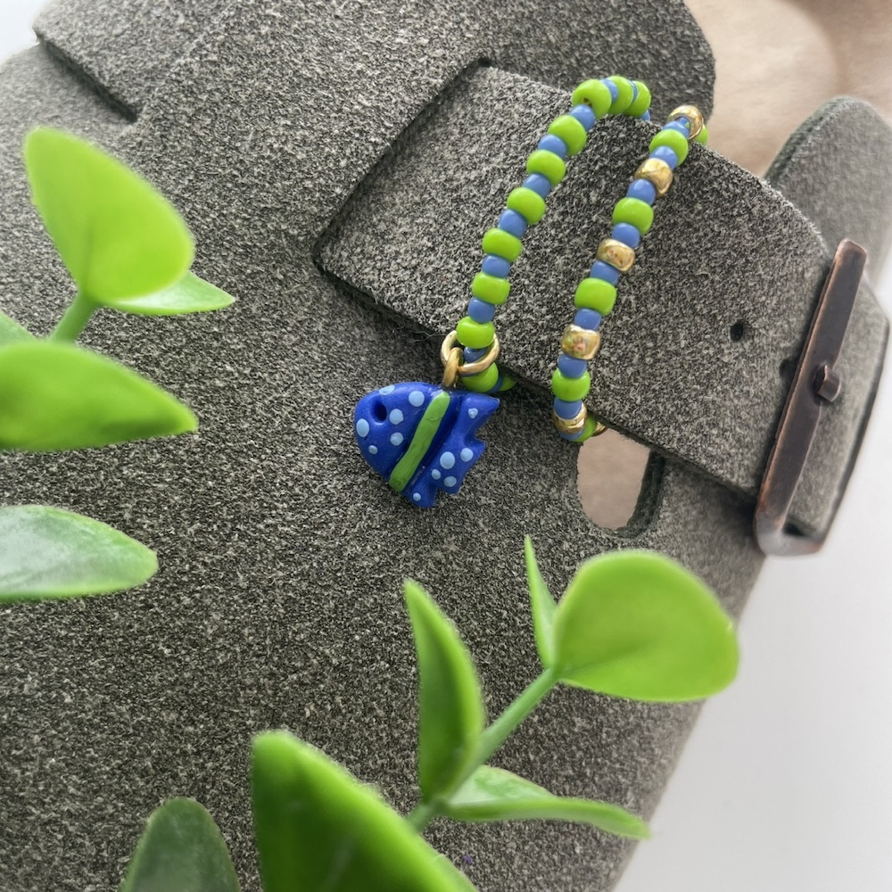 Schoen bedel vis groen