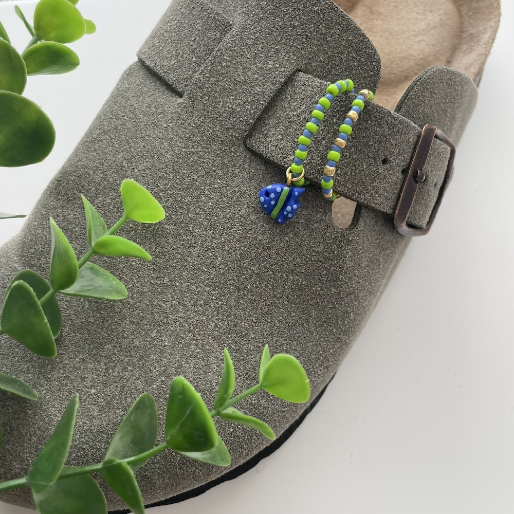 Schoen bedel vis groen