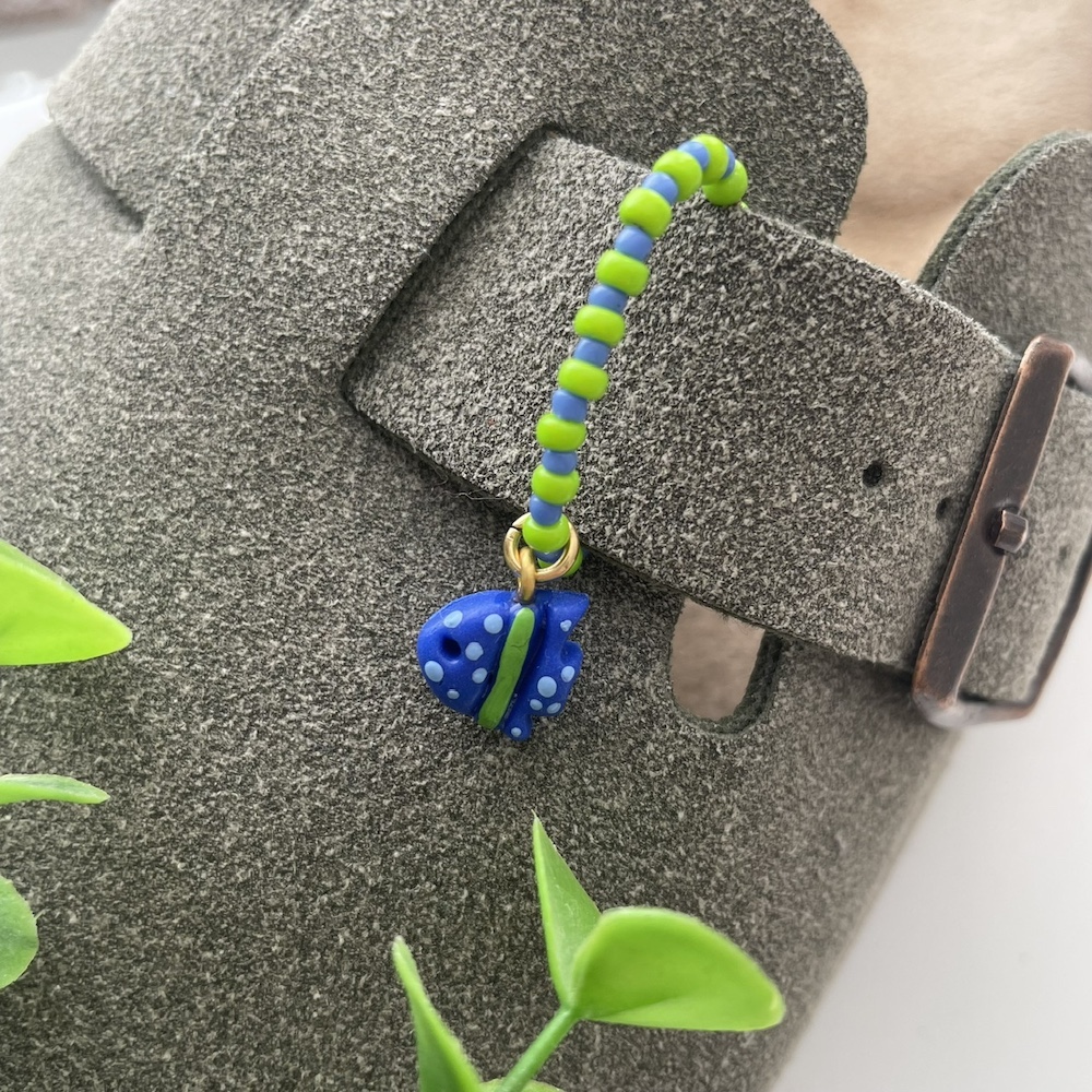 Schoen bedel vis groen