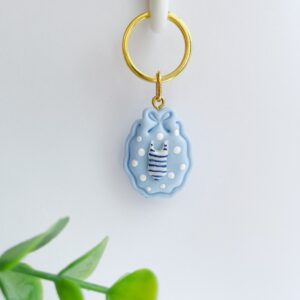 Sleutelhanger badpak blauw