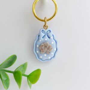 Sleutelhanger kokkel blauw