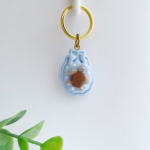 Sleutelhanger schildpad blauw