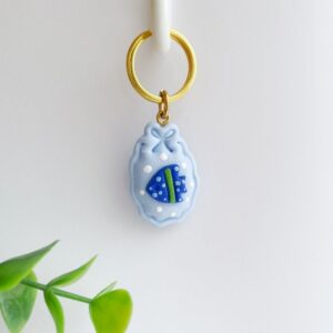 Sleutelhanger vis blauw