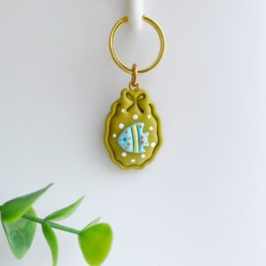 Sleutelhanger vis groen